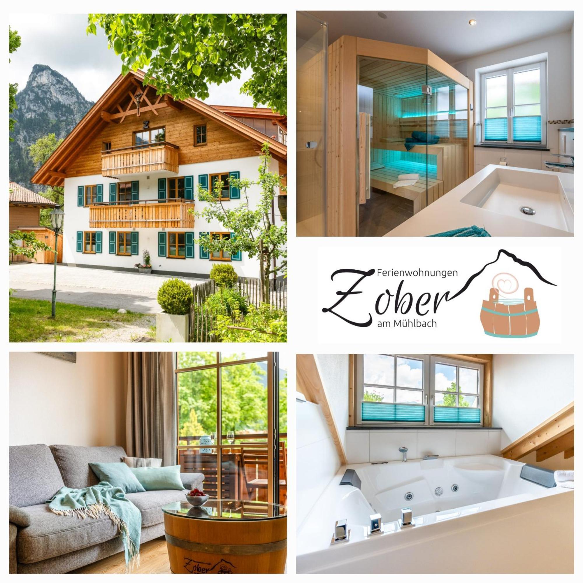 Ferienwohnungen Zober Am Muehlbach Oberammergau Dış mekan fotoğraf